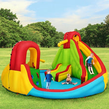 Load image into Gallery viewer, Kids Inflatable Water Slide Park with Climbing Wall and Pool
