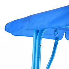 Load image into Gallery viewer, Outdoor Kids Patio Swing Bench with Canopy 2 Seats