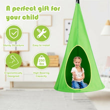 Load image into Gallery viewer, 32" Kids Nest Swing Hanging Seat Hammock-Green