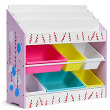 Load image into Gallery viewer, Kids Toy Storage Organizer Children Storage Bins & Book Sleeves