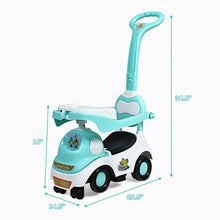 Load image into Gallery viewer, 3-in-1 Ride On Push Car with Music Box & Horn-Green
