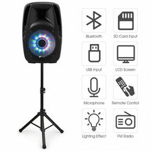Load image into Gallery viewer, 15" 2000W 2-way Powered Speaker with Illuminating Light