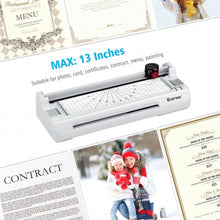 Load image into Gallery viewer, 13" Hot and Cold Paper Trimmer with Corner Rounder and 25 Pouches-White