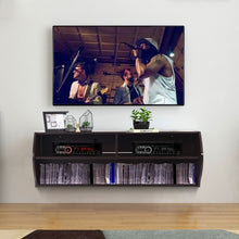 Load image into Gallery viewer, 48.5" 2 Tier Modern Wall Mounted Hanging Floating Shelf