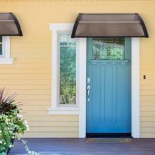 Load image into Gallery viewer, 80" x 40" OutdoorWindow Awning Door Polycarbonate Canopy-Brown