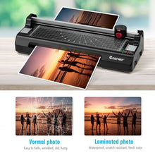 Load image into Gallery viewer, 9" Hot and Cold Paper Trimmer with 25 Pouches and Corner Rounder-Black