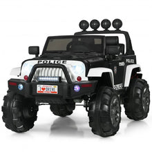 Load image into Gallery viewer, 12V Kids Spring Suspension Ride On Truck-Black & White