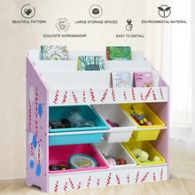 Load image into Gallery viewer, Kids Toy Storage Organizer Children Storage Bins & Book Sleeves