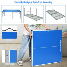 Load image into Gallery viewer, 6�x3� Portable Tennis Ping Pong Folding Table