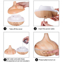 Load image into Gallery viewer, 235 ML Cool Mist Humidifier Ultrasonic Aroma Essential Oil Diffuser