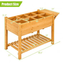 Load image into Gallery viewer, Elevated Planter Box Kit with 8 Grids and Folding Tabletop