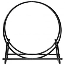 Load image into Gallery viewer, 30" Tubular Steel Log Hoop Firewood Storage Rack