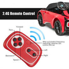 Load image into Gallery viewer, 12V Licensed BMW I8 Kids Ride On Car-Red