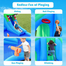 Load image into Gallery viewer, Inflatable Water Park Crocodile Bouncer Dual Slide Climbing Wall