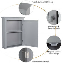 Load image into Gallery viewer, Bathroom Mirror Cabinet Wall Mounted Adjustable Shelf Medicine Storage-Gray