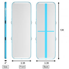 Load image into Gallery viewer, 13 Feet Air Track Inflatable Gymnastics Tumbling Mat with Pump -Navy