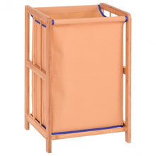 Load image into Gallery viewer, Bamboo Frame Durable Clothes Storage Laundry Hamper