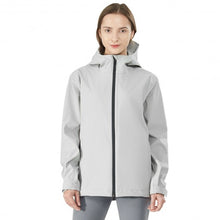 Load image into Gallery viewer, Women's Waterproof & Windproof Rain Jacket with Velcro Cuff-Gray-L