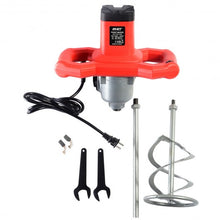 Load image into Gallery viewer, Electric Mortar Mixer 1600W Dual High Low Gear 6 Speed Paint Cement Grout