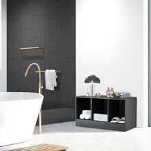 Load image into Gallery viewer, 3-Cube Storage Box Organizer Shoe Bench with Padded Cushion