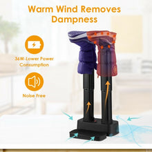 Load image into Gallery viewer, 2-Shoe Portable Adjustable Electric Shoe Dryer