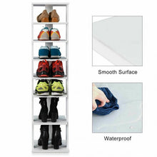 Load image into Gallery viewer, Wooden Shoes Storage Stand 7 Tiers Shoe Rack Organizer Multi-shoe Rack Shoebo