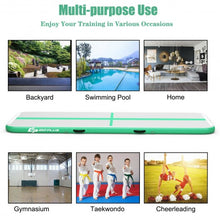 Load image into Gallery viewer, 13 Feet Air Track Inflatable Gymnastics Tumbling Mat with Pump -Green