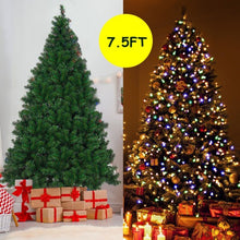 Load image into Gallery viewer, 7.5 ft Pre-Lit Artificial Christmas Tree with 550 Multicolor Lights