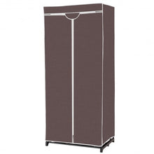 Load image into Gallery viewer, Non-woven Fabric Wardrobe Storage Portable Clothes Closet-Brown