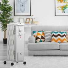 Load image into Gallery viewer, 1500 W Oil-Filled Heater Portable Radiator Space Heater w/Adjustable Thermostat