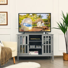 Load image into Gallery viewer, Wooden TV Stand Console Cabinet for 50" TV-Gray