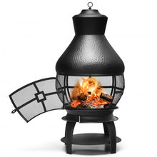 Load image into Gallery viewer, Patio Wood Burning Chimenea Fireplace