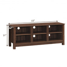 Load image into Gallery viewer, 60" Entertainment TV Stand Cabinet-Brown