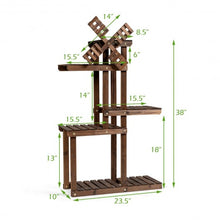 Load image into Gallery viewer, Wood Plant Stand 5 Tier Shelf Multiple Space-saving Rack