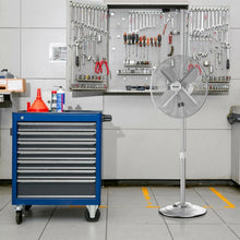 Load image into Gallery viewer, 16" Metal Adjustable Oscillating Pedestal Fan-Silver