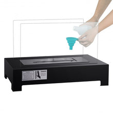 Load image into Gallery viewer, Stainless Steel Portable Tabletop Ventless Bio Ethanol Fireplace