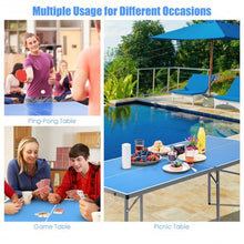 Load image into Gallery viewer, 6�x3� Portable Tennis Ping Pong Folding Table