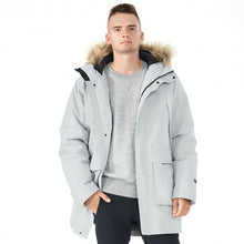 Load image into Gallery viewer, Men's Hooded Insulated Winter Puffer Parka Coat-Gray-XL