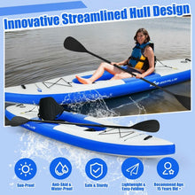 Load image into Gallery viewer, Inflatable Kayak Includes Aluminum Paddle with Hand Pump for 1 Person-Blue