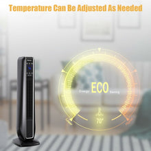 Load image into Gallery viewer, 1500W Portable Oscillating Space Heater with Remote Control-Black