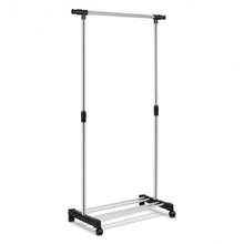 Load image into Gallery viewer, Adjustable Rolling Garment Rack Closet Organizer