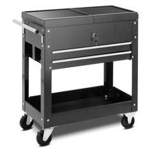 Load image into Gallery viewer, Rolling Mechanics Tool Cart Slide Top Utility Storage Cabinet Organizer 2 Drawer