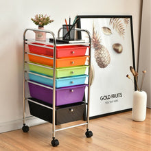 Load image into Gallery viewer, 6 Drawers Rolling Storage Cart Organizer-Multicolor