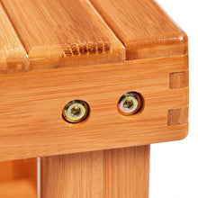 Load image into Gallery viewer, 3 Tier Bamboo Bench Storage Shoe Shelf-Natural