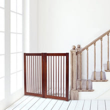 Load image into Gallery viewer, 36" Configurable Folding Wood Pet Dog Safety Fence with Gate-B