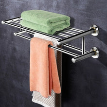 Load image into Gallery viewer, Wall Mounted Stainless Steel Towel Storage Rack