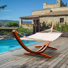 Load image into Gallery viewer, 161" Outdoor Swing Wooden Curved Arc Hammock