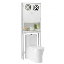 Load image into Gallery viewer, 2-door Over The Toilet Bathroom Storage Cabinet with Adjustable Shelf