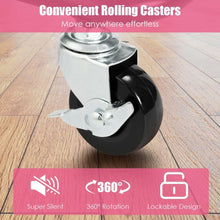 Load image into Gallery viewer, 3-Tier Utility Cart Storage Rolling Cart with Casters-Pink