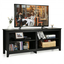 Load image into Gallery viewer, 4-Cubby TV Stand Media Console for TV's up to 65" with 3-Position Height Adjustable Shelf